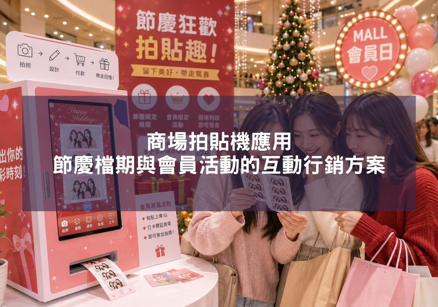 商場拍貼機應用，節慶檔期與會員活動的互動行銷方案