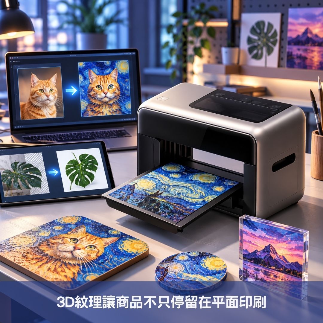 3D紋理讓商品不只停留在平面印刷