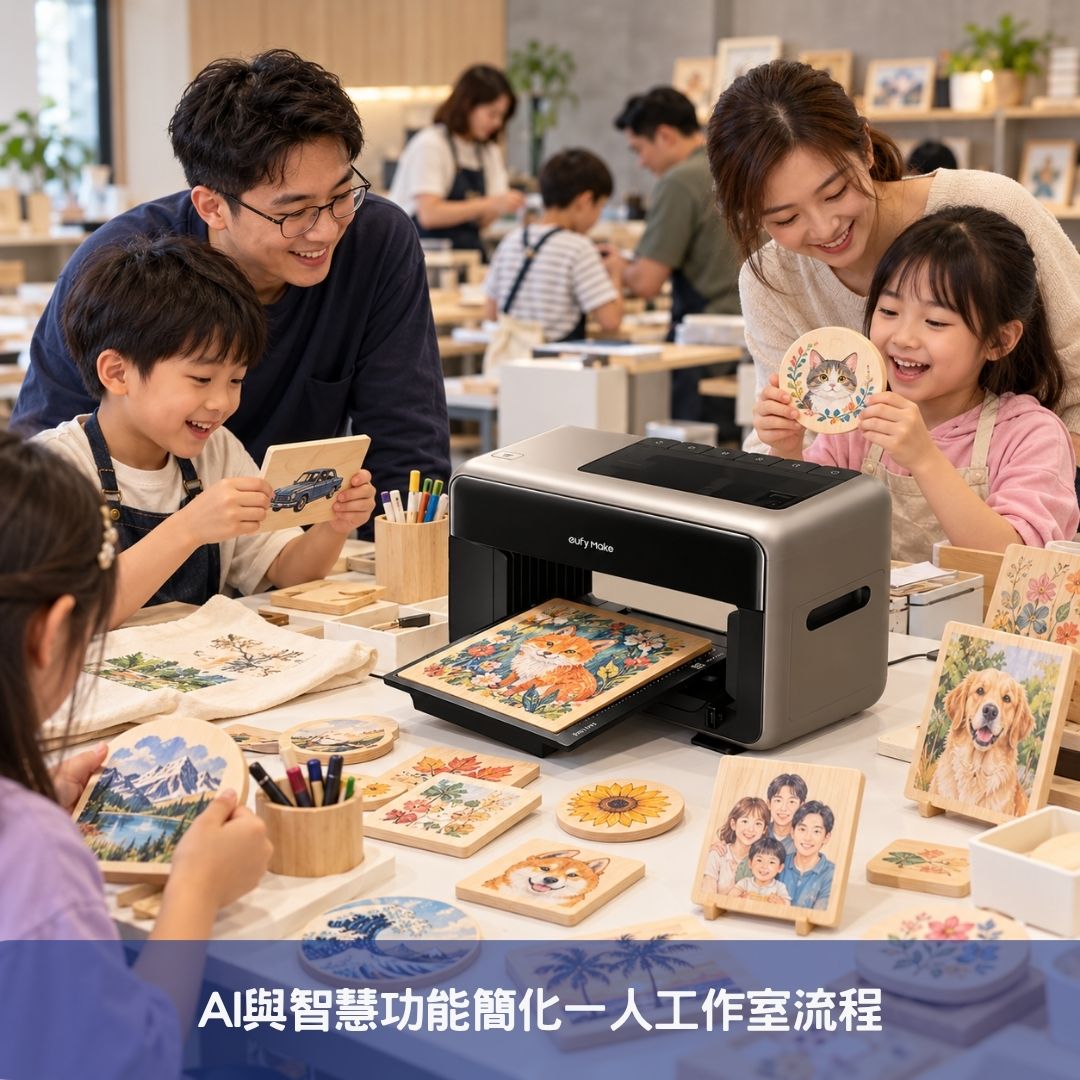 AI與智慧功能簡化一人工作室流程