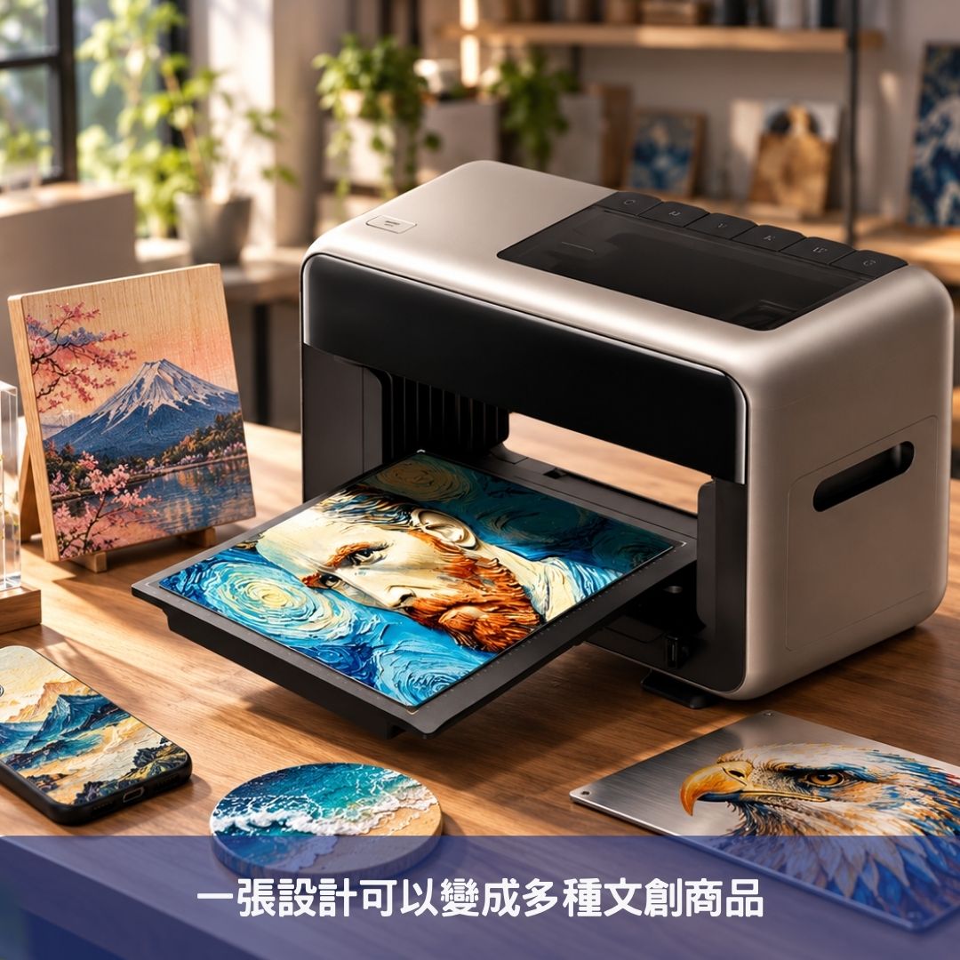 一張設計可以變成多種文創商品