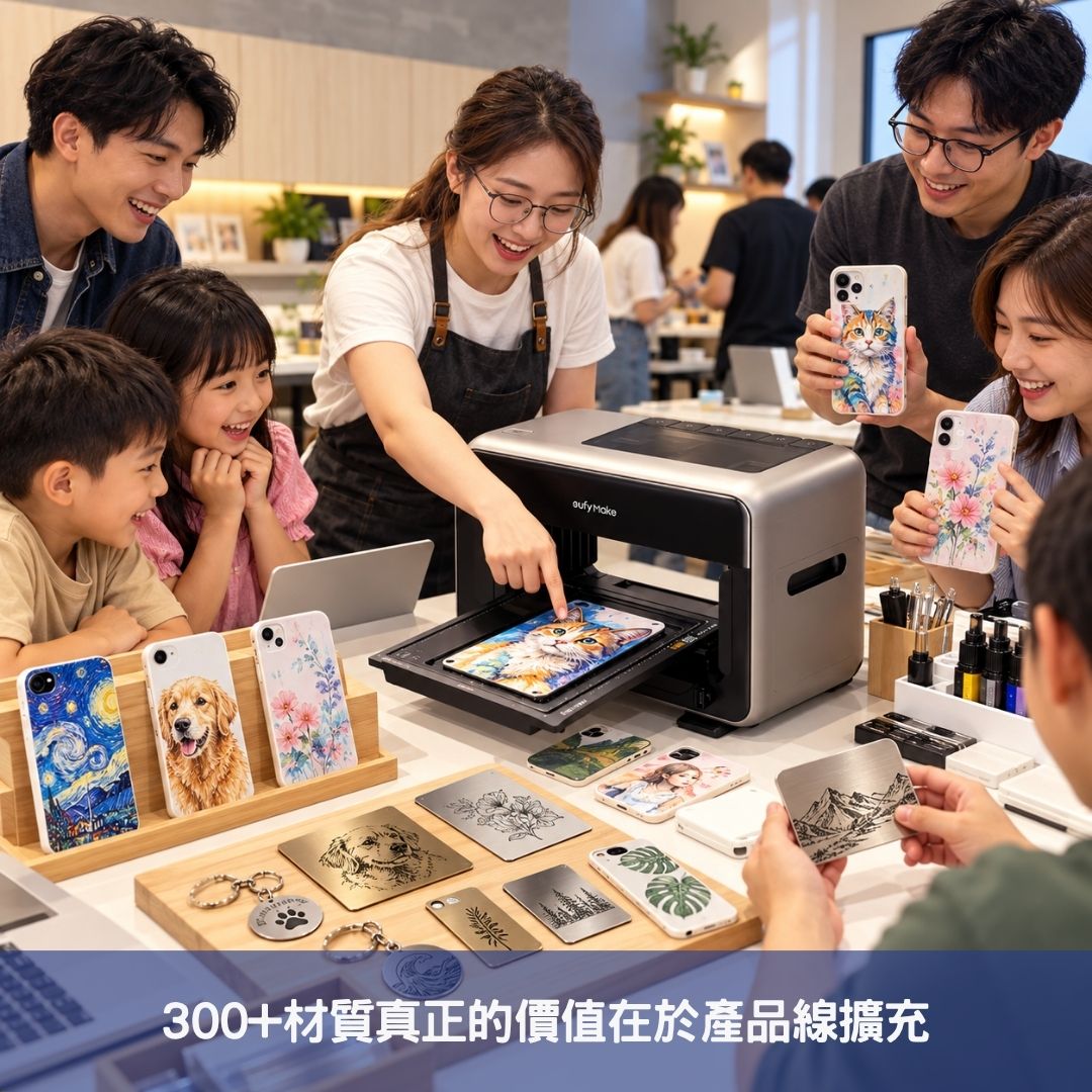 300+材質真正的價值在於產品線擴充